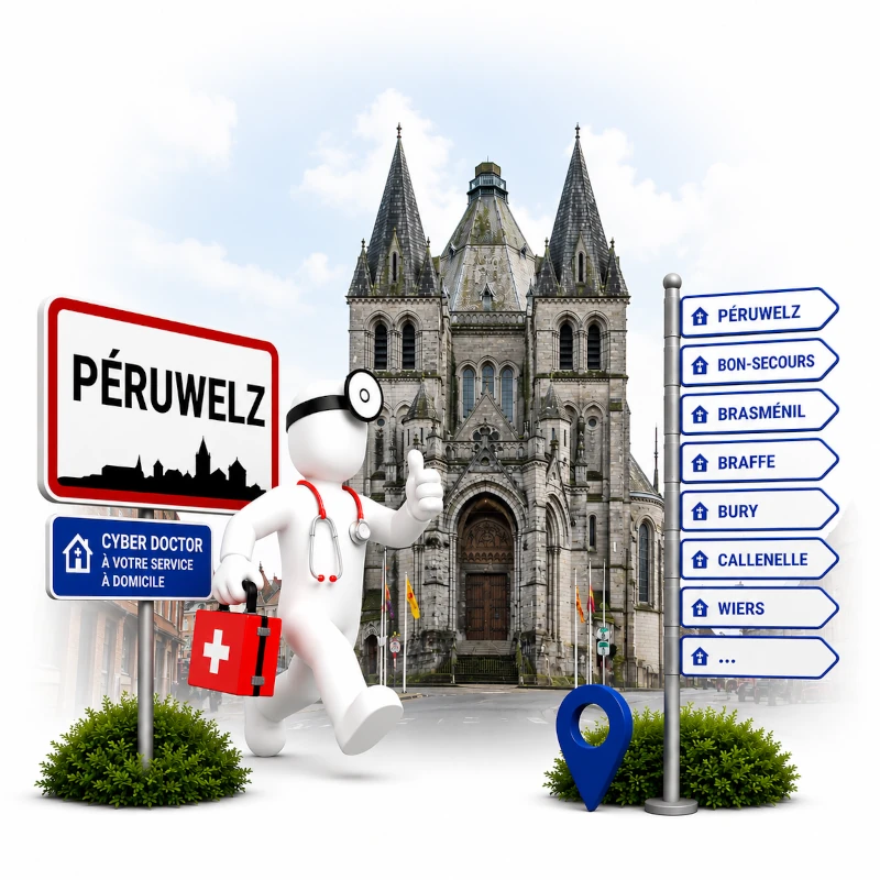 Dépannage informatique à domicile à Péruwlez - CyberDoctor